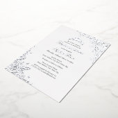 Invitation En Aluminium Argent Rose Floral Quinceanera Anniversaire (Rotation)