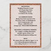 Invitation En Aluminium Argile en terre cuite tissu africain tout en un (Verso)