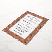 Invitation En Aluminium Argile en terre cuite tissu africain tout en un (Rotation)
