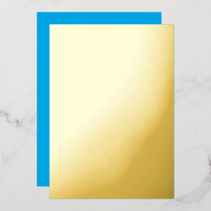 Invitation En Aluminium Arrière - plan bleu cyan solide   Style minimalist