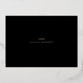 Invitation En Aluminium Art Déco Enregistrer le paysage de la date (Verso)