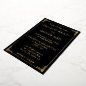 Invitation En Aluminium Art Déco Grand Gatsby or Mariage (Rotation)