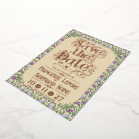 Art Nouveau Élégants Inséparables Jaune Vintage