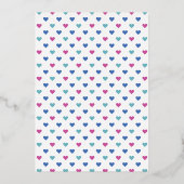 Invitation En Aluminium Au-Dessus Du Baby shower Lune (Verso)