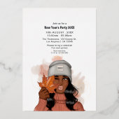 Invitation En Aluminium Automne Chic Africain-Américain - Automne (Verso)