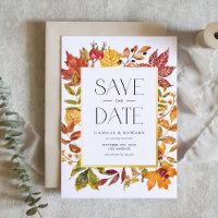 Automne Feuilles Cadre Automne QR Code Enregistrer