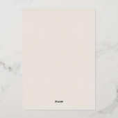 Invitation En Aluminium Automne Quitte la fête d'automne (Verso)