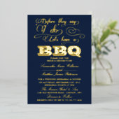 Invitation En Aluminium Avant Qu'Ils Ne Disent Que Moi, Faisons Un BBQ ! M (Debout devant)
