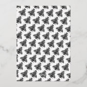Invitation En Aluminium Baby Shower Abeille (Verso)