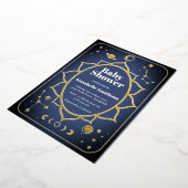 Invitation En Aluminium Baby shower Boho (Rotation)