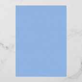 Invitation En Aluminium Baby shower Boho Blue and White Hydrangeas (Verso)