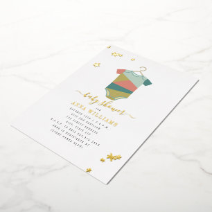 Invitation En Aluminium Baby shower de carrosserie moderne Unisex