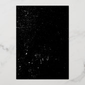 Invitation En Aluminium Baby shower de Guitare Rock et Roll (Verso)