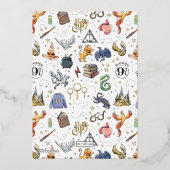 Invitation En Aluminium Baby shower de Harry Potter Icon (Verso)