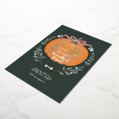 Invitation En Aluminium Baby shower d'Halloween (Rotation)