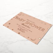 Invitation En Aluminium Baby Shower en Papier Aluminium Embossé Confiture  (Rotation)