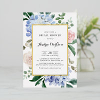 Baby Shower Mariage aux Hortensias Bleus et Roses