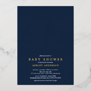 Invitation En Aluminium Baby Shower Oh Boy