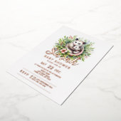 Invitation En Aluminium Baby shower Possum (Rotation)