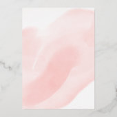 Invitation En Aluminium baby shower virtuel citrouille or blush (Verso)