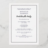 Invitation En Aluminium Bachelorette Bash Las Vegas (Verso)