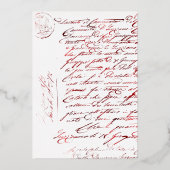 Invitation En Aluminium Bachelorette Noire et Or (Verso)