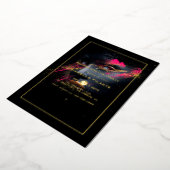Invitation En Aluminium Bachelorette rose et or chaud (Rotation)