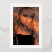 Invitation En Aluminium Bachelorette rose et or chaud (Verso)