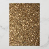 Invitation En Aluminium Bal masqué doré (Verso)