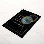 Invitation En Aluminium Ballons à huile d'or Anniversaire (Rotation)