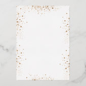 Invitation En Aluminium Baptême eucalyptus parties scintillant or (Verso)