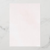 Invitation En Aluminium Baptême Fille Rose Blush (Verso)