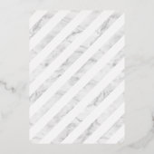 Invitation En Aluminium BAR MITZVAH moderne style calligraphie gris or (Verso)