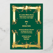 Invitation En Aluminium Baroque Rococo Rocaille Frame ca. 1775 Mariage (Recto)