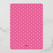 Invitation En Aluminium BAT MITZVAH script moderne joli or rose (Verso)