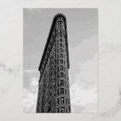 Invitation En Aluminium bâtiment Flatiron (Verso)