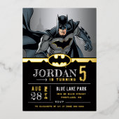 Invitation En Aluminium Batman | Chalkboard Joyeux anniversaire (Recto)