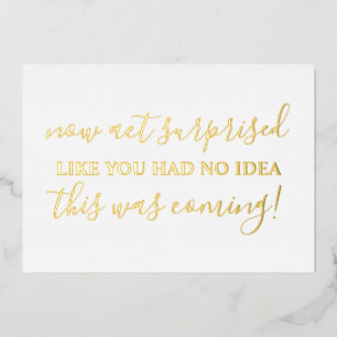 Invitation En Aluminium Be My Bridesmaid Fundy Act Suprise Photo Foil Invi