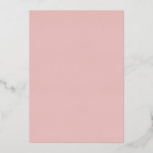 Invitation En Aluminium Beau Boho Automne Mariage Rose Or (Verso)
