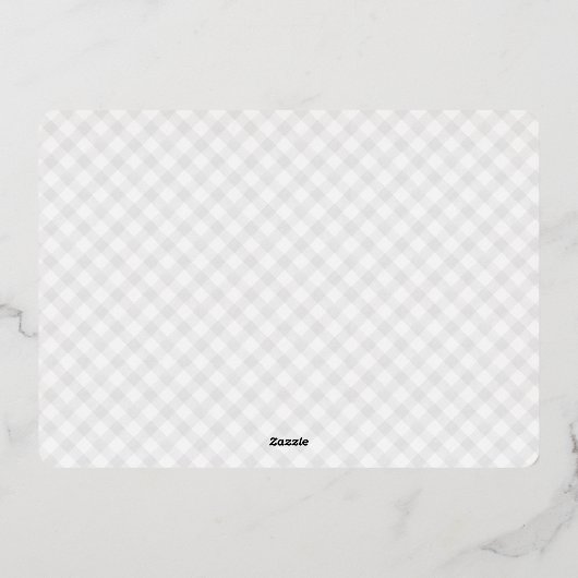 Invitation En Aluminium Beau Script Baptême (Verso)