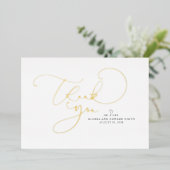 Invitation En Aluminium Beau Script Mr et Mme Mariage Merci (Debout devant)