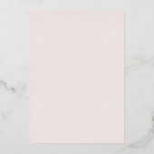 Invitation En Aluminium Beautiful Blush Floral Wedding Silver (Verso)