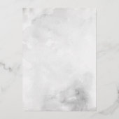 Invitation En Aluminium Bébé d'argent il fait froid à l'extérieur du Baby  (Verso)