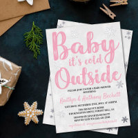 Bébé il fait froid dehors Fête prénatale d'hiver p