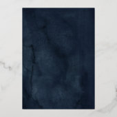 Invitation En Aluminium Beurre d'or fleuri Quinceanera (Verso)