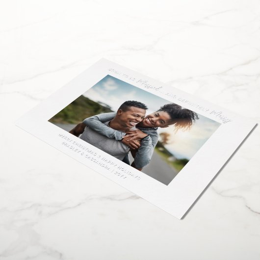 Invitation En Aluminium Bientôt Marié Engagé Joyeux Noël Mariage (Rotation)