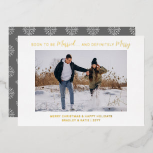 Invitation En Aluminium Bientôt Marié Engagé Joyeux Noël Mariage