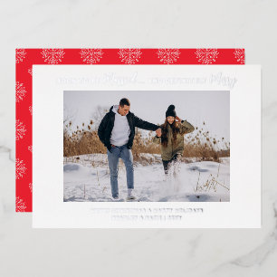 Invitation En Aluminium Bientôt Mariés Fiancés Joyeux Mariage Noël