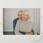 Invitation En Aluminium Billet d'anniversaire du Mariage d'or VIP Pass (Verso)