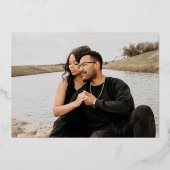 Invitation En Aluminium Billet VIP Pass Noces d'Argent (Verso)